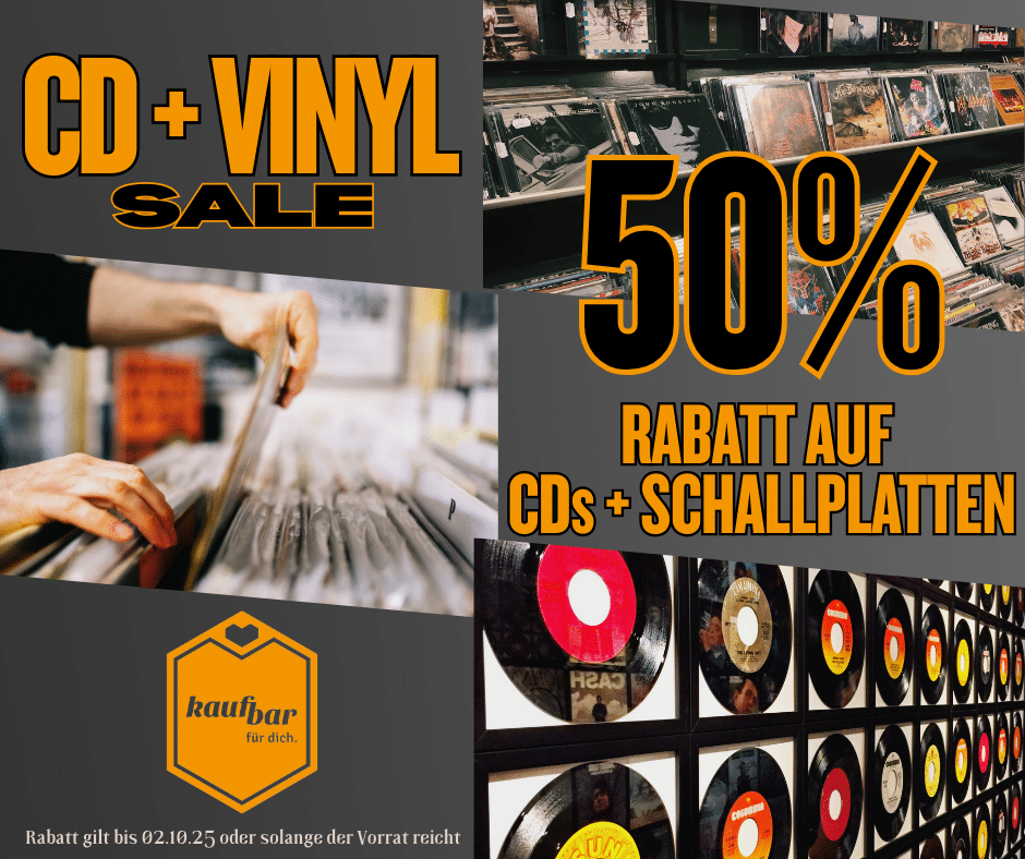 CD + Schallplatten 50% reduziert bis 02.10.25