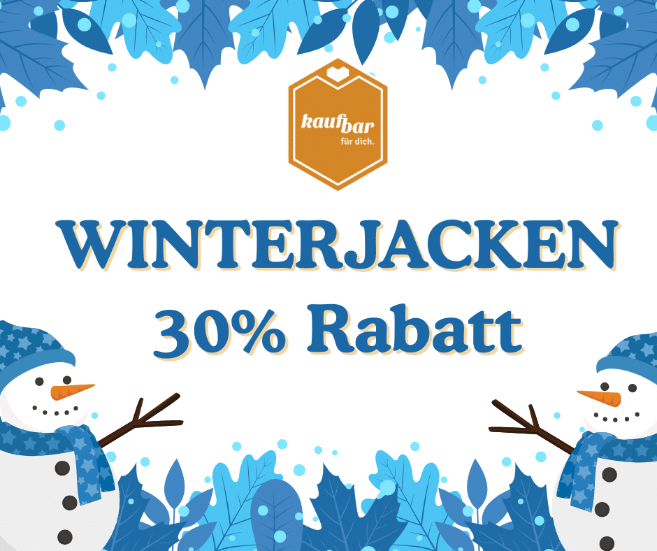 30% Rabatt auf Winterjacken